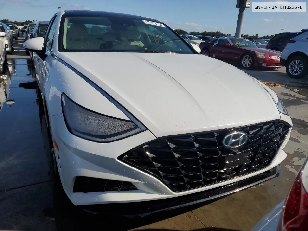 2020 Hyundai Sonata Sel VIN: 5NPEF4JA1LH022678 Lot: 74518704