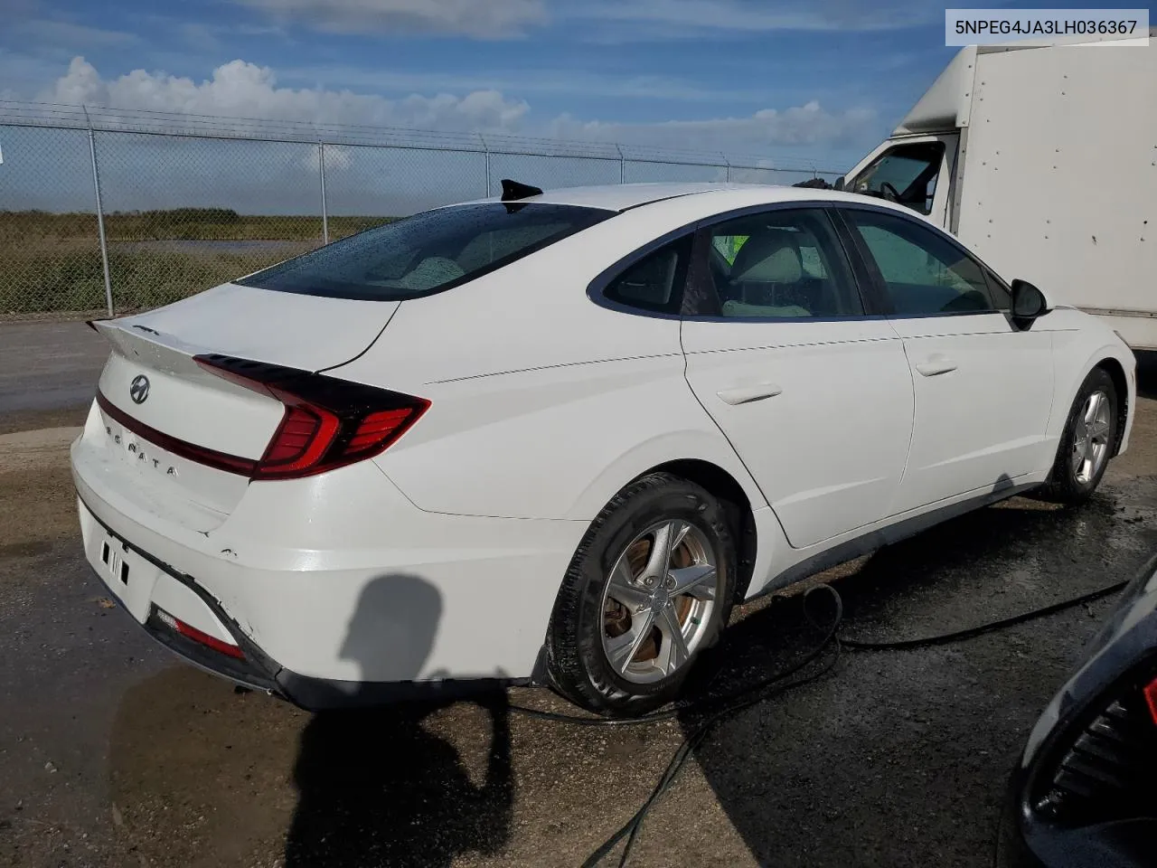 2020 Hyundai Sonata Se VIN: 5NPEG4JA3LH036367 Lot: 74934414