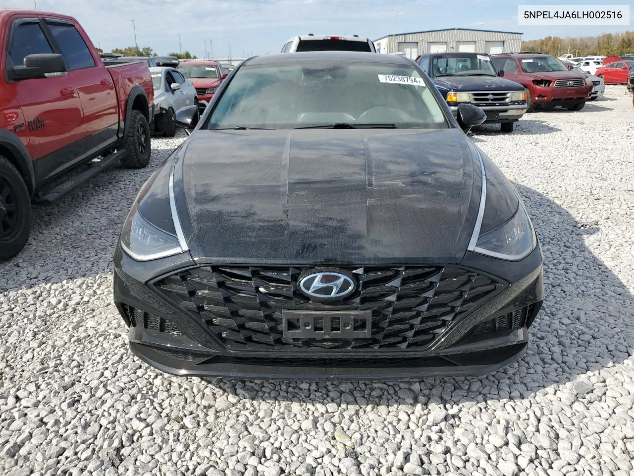 2020 Hyundai Sonata Sel VIN: 5NPEL4JA6LH002516 Lot: 75238794