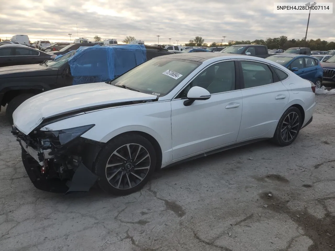 2020 Hyundai Sonata Limited VIN: 5NPEH4J28LH007114 Lot: 75706894