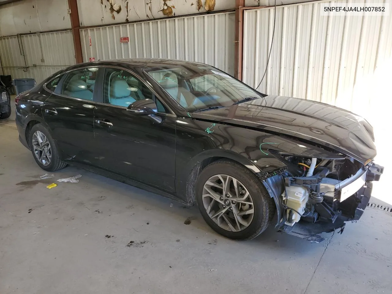 2020 Hyundai Sonata Sel VIN: 5NPEF4JA4LH007852 Lot: 76409294