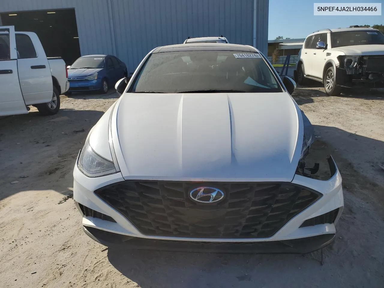 2020 Hyundai Sonata Sel VIN: 5NPEF4JA2LH034466 Lot: 76418274