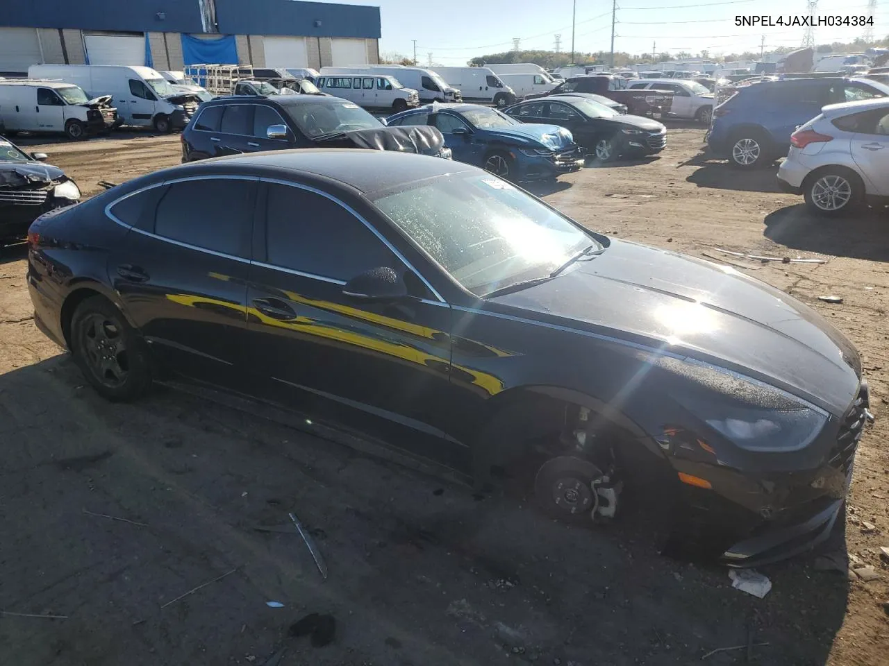 2020 Hyundai Sonata Sel VIN: 5NPEL4JAXLH034384 Lot: 76675044