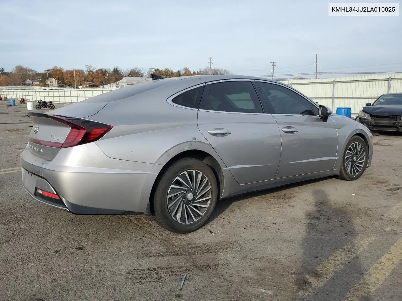 2020 Hyundai Sonata Hybrid VIN: KMHL34JJ2LA010025 Lot: 77657214