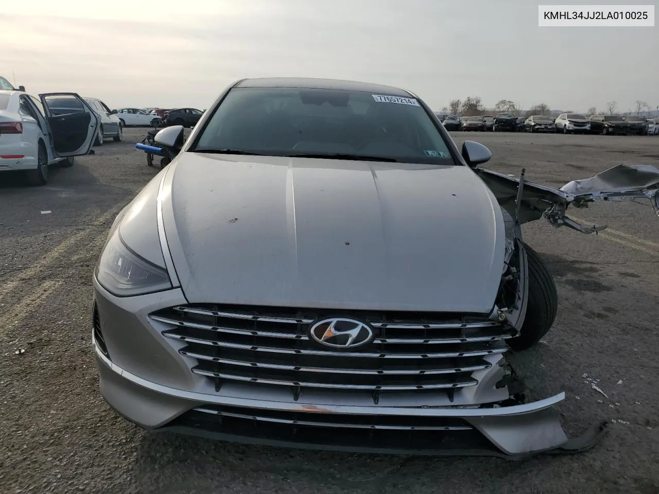 2020 Hyundai Sonata Hybrid VIN: KMHL34JJ2LA010025 Lot: 77657214