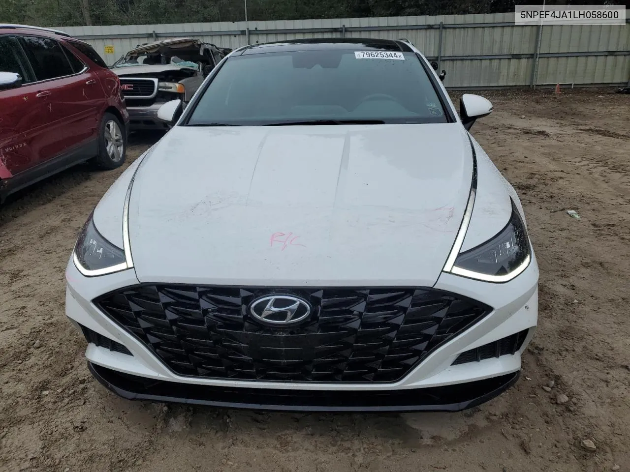 2020 Hyundai Sonata Sel VIN: 5NPEF4JA1LH058600 Lot: 79625344