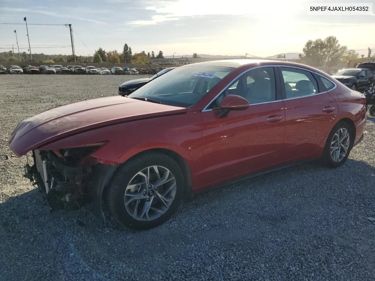 2020 Hyundai Sonata Sel VIN: 5NPEF4JAXLH054352 Lot: 79744284