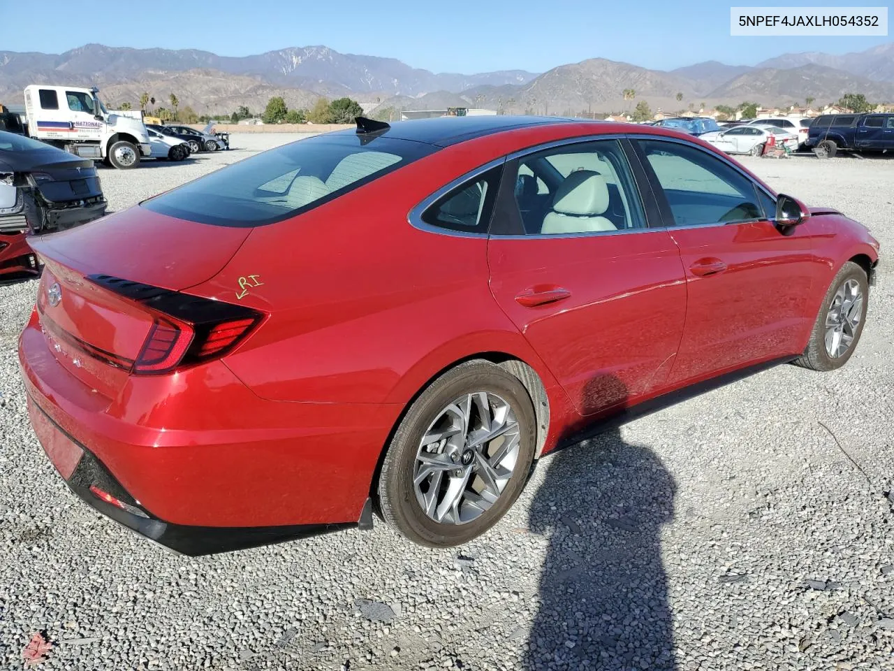 2020 Hyundai Sonata Sel VIN: 5NPEF4JAXLH054352 Lot: 79744284