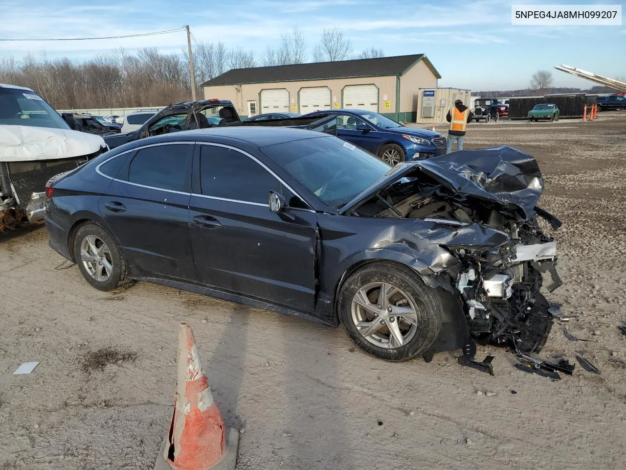 2021 Hyundai Sonata Se VIN: 5NPEG4JA8MH099207 Lot: 41640804