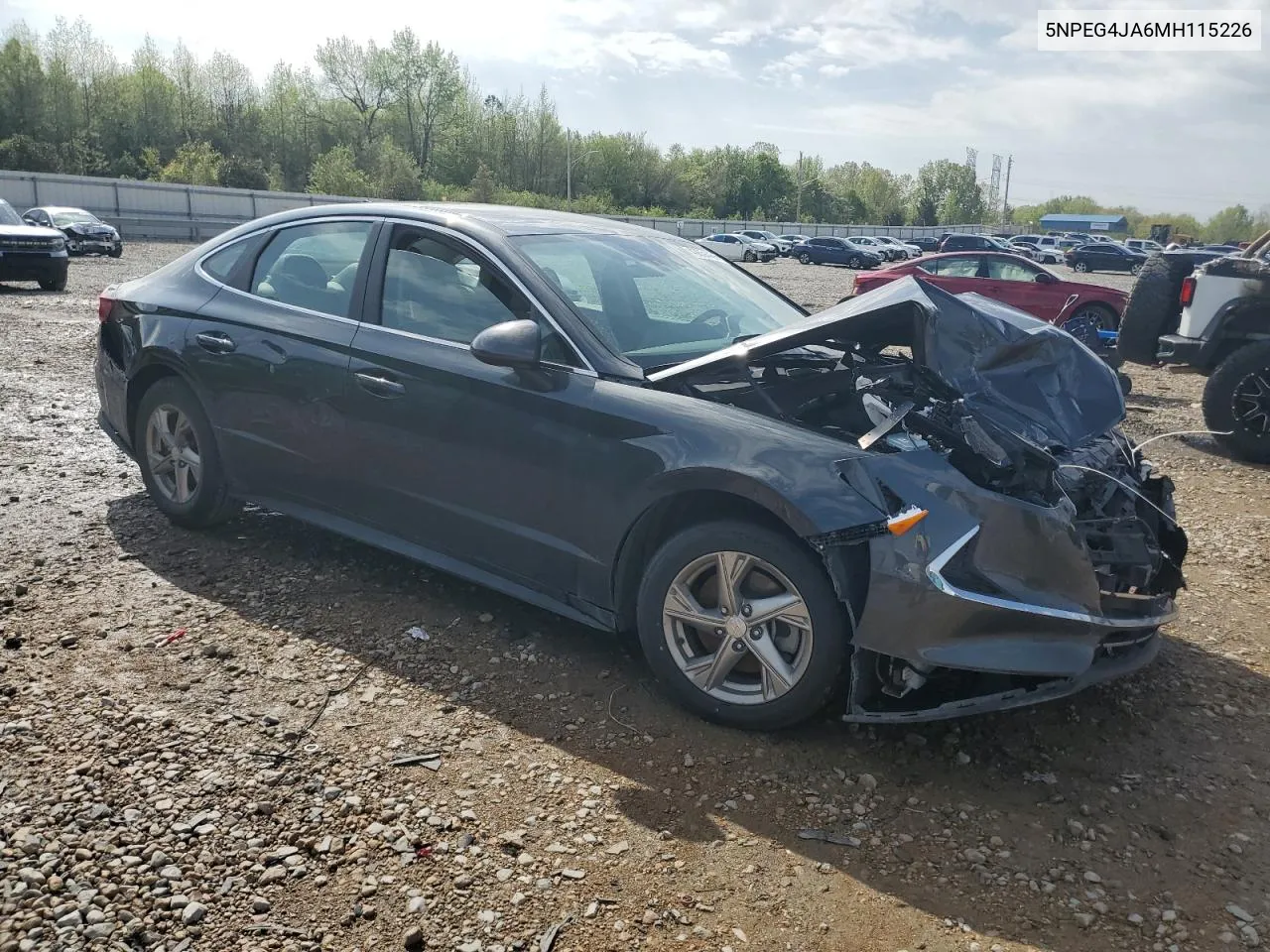 2021 Hyundai Sonata Se VIN: 5NPEG4JA6MH115226 Lot: 49251434