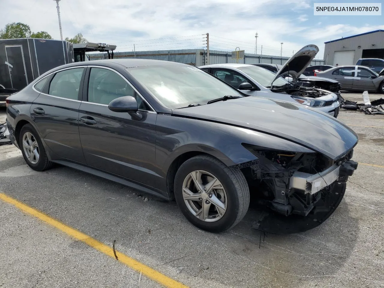 2021 Hyundai Sonata Se VIN: 5NPEG4JA1MH078070 Lot: 52922204