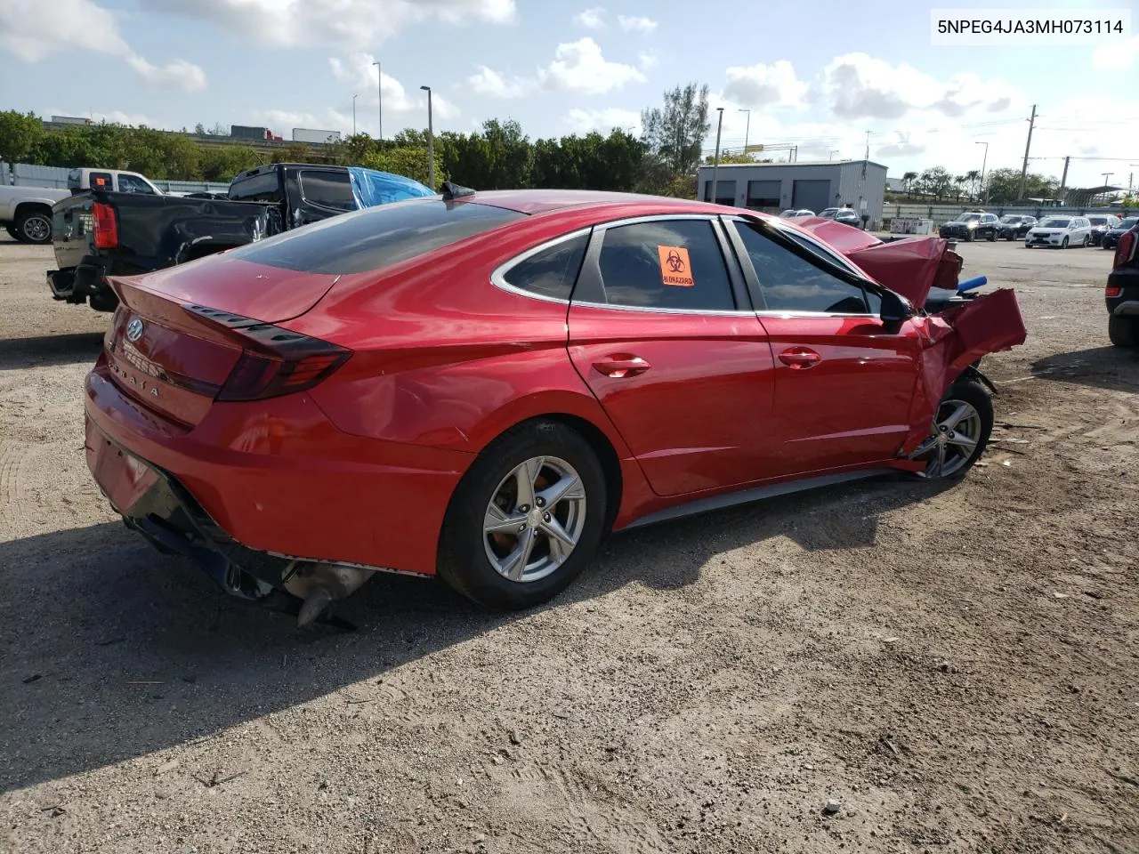 2021 Hyundai Sonata Se VIN: 5NPEG4JA3MH073114 Lot: 53994644