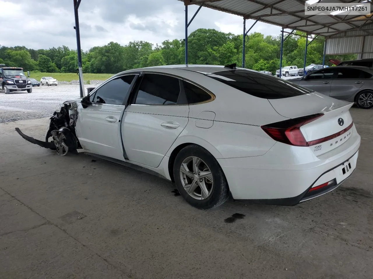 2021 Hyundai Sonata Se VIN: 5NPEG4JA7MH117261 Lot: 54684584