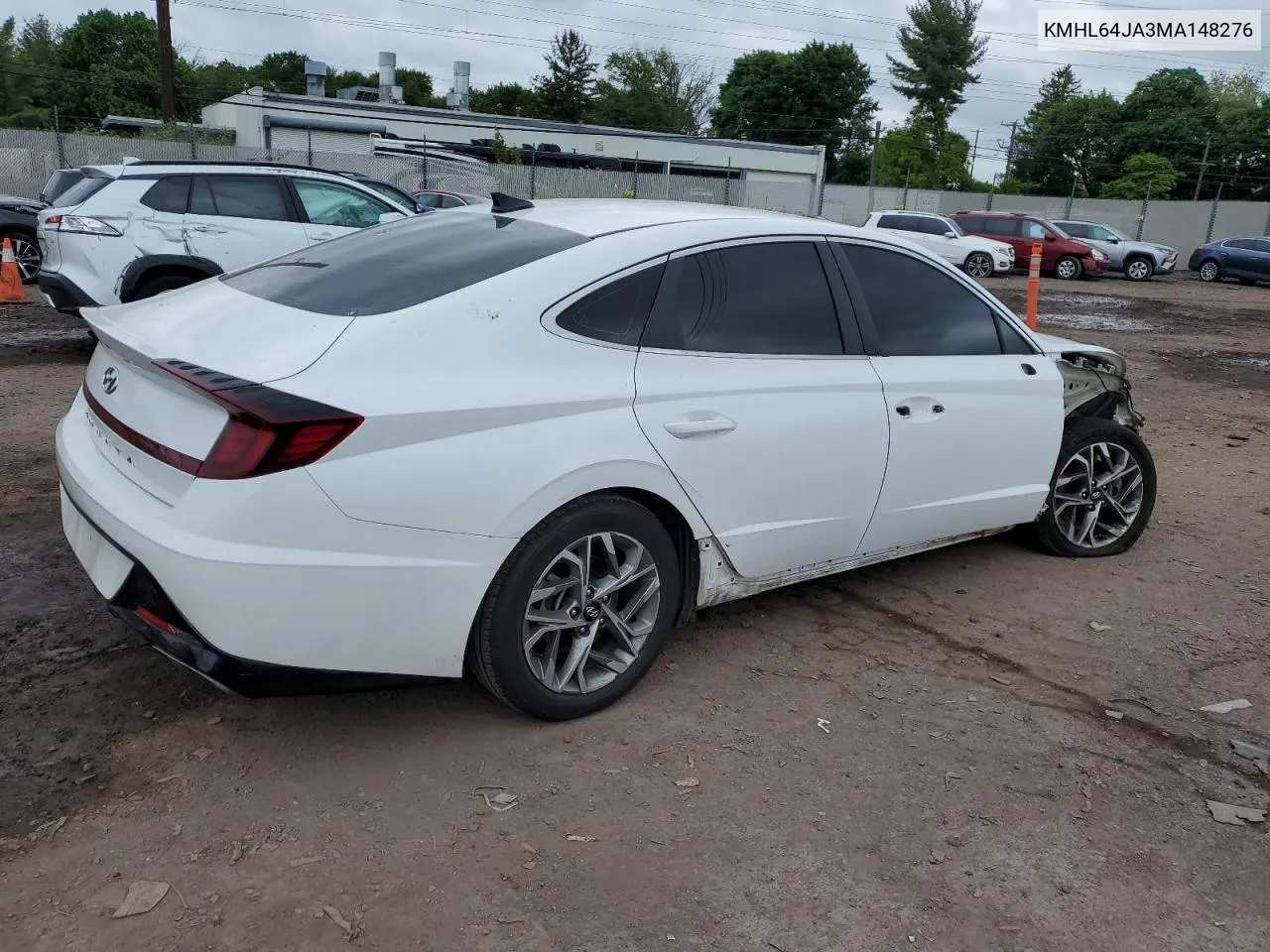 2021 Hyundai Sonata Sel VIN: KMHL64JA3MA148276 Lot: 54747734