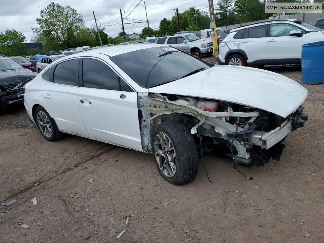 2021 Hyundai Sonata Sel VIN: KMHL64JA3MA148276 Lot: 54747734