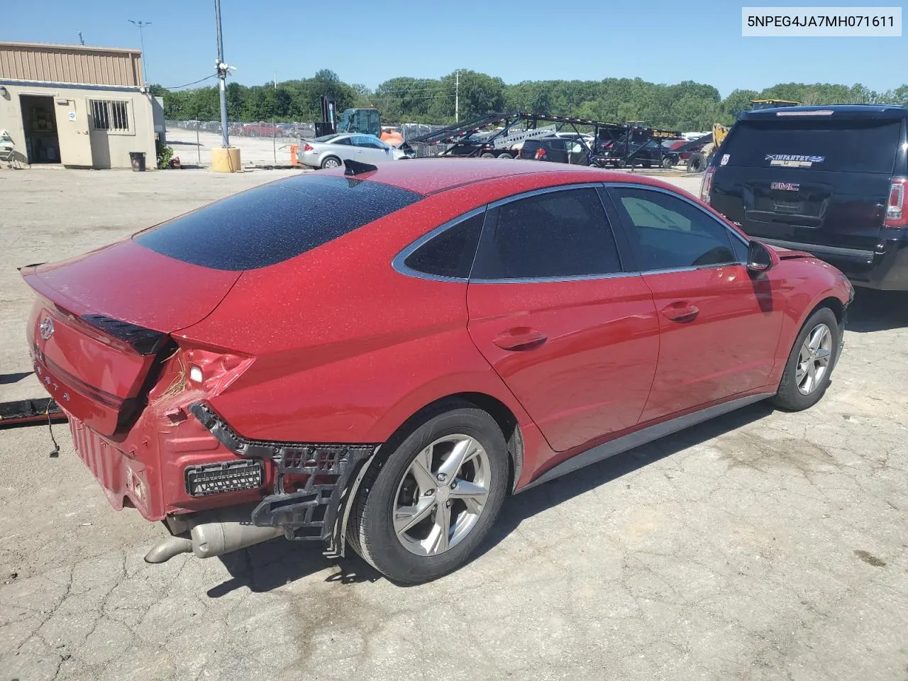 2021 Hyundai Sonata Se VIN: 5NPEG4JA7MH071611 Lot: 57863474