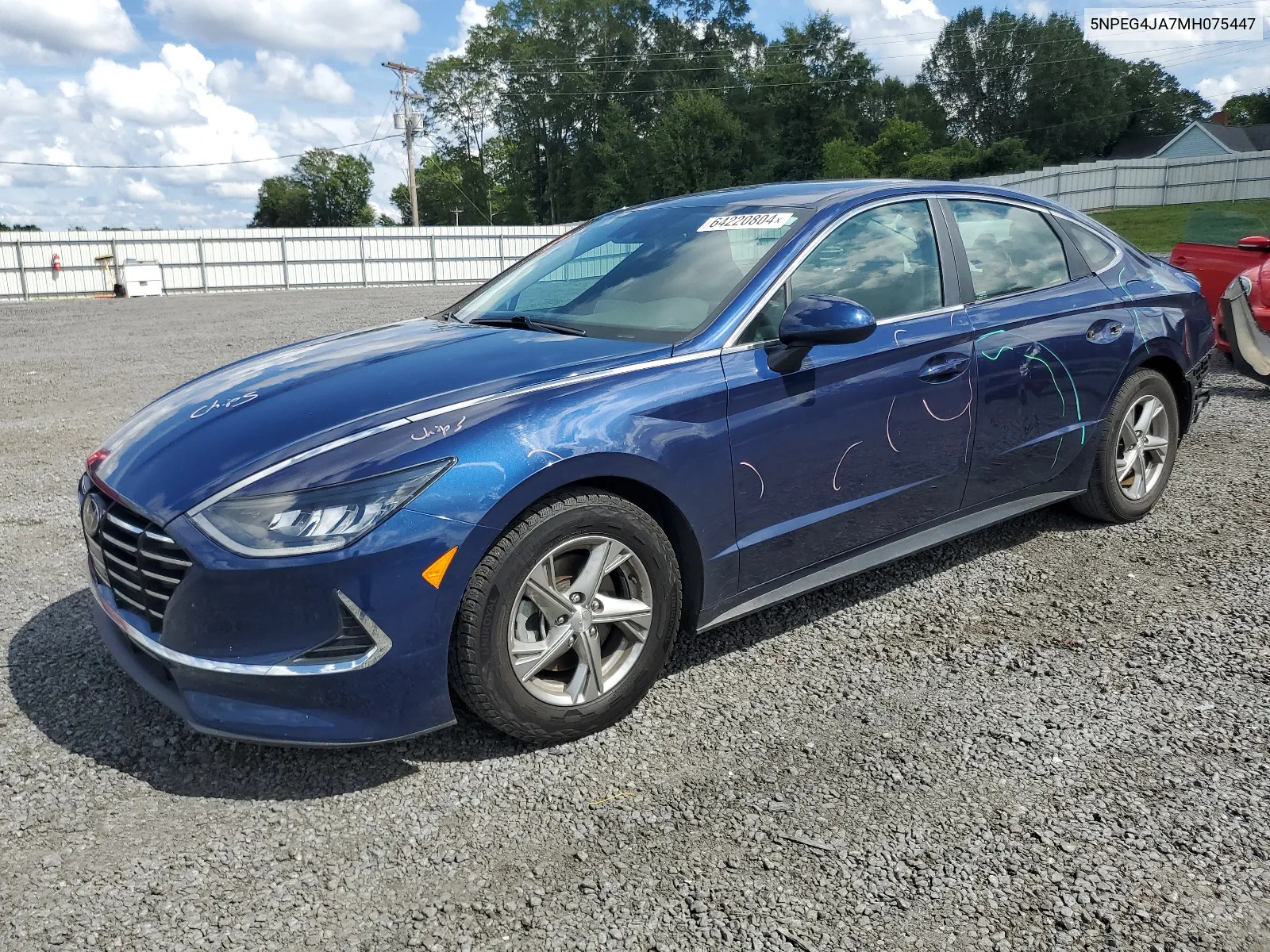 2021 Hyundai Sonata Se VIN: 5NPEG4JA7MH075447 Lot: 64220804