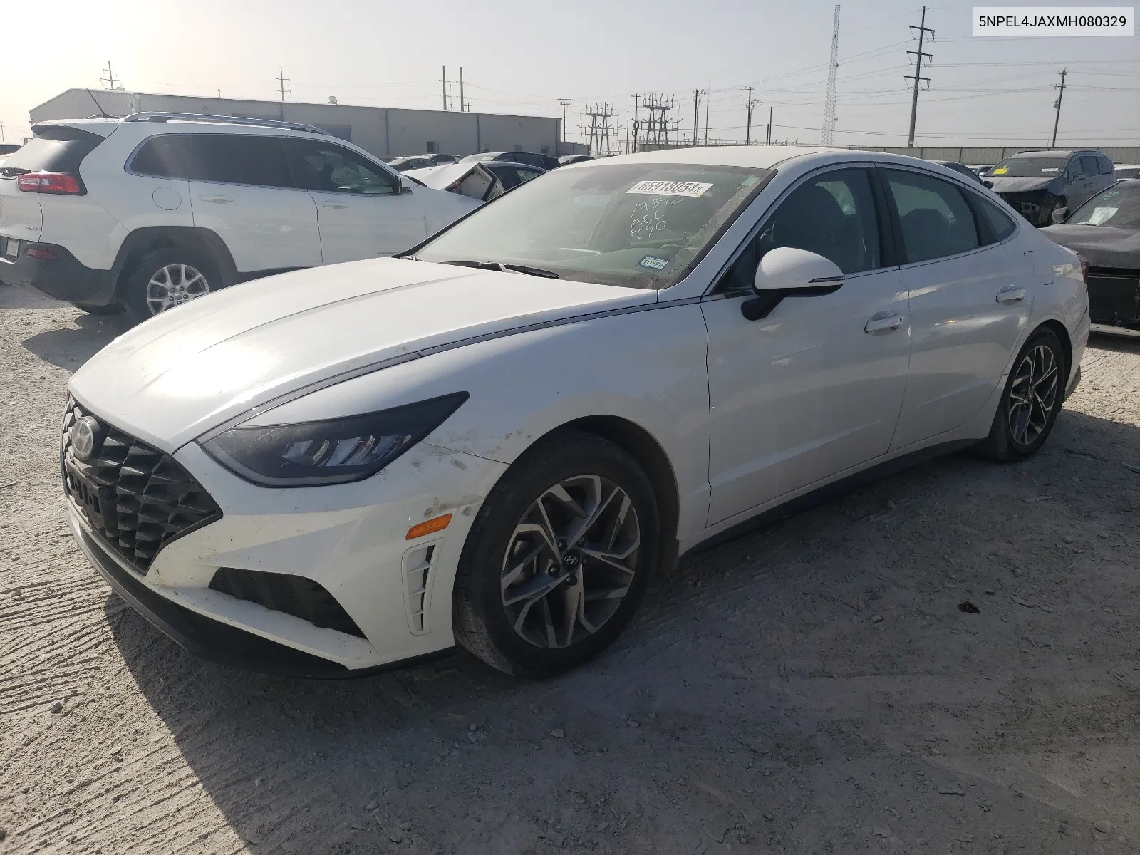 2021 Hyundai Sonata Sel VIN: 5NPEL4JAXMH080329 Lot: 65918054