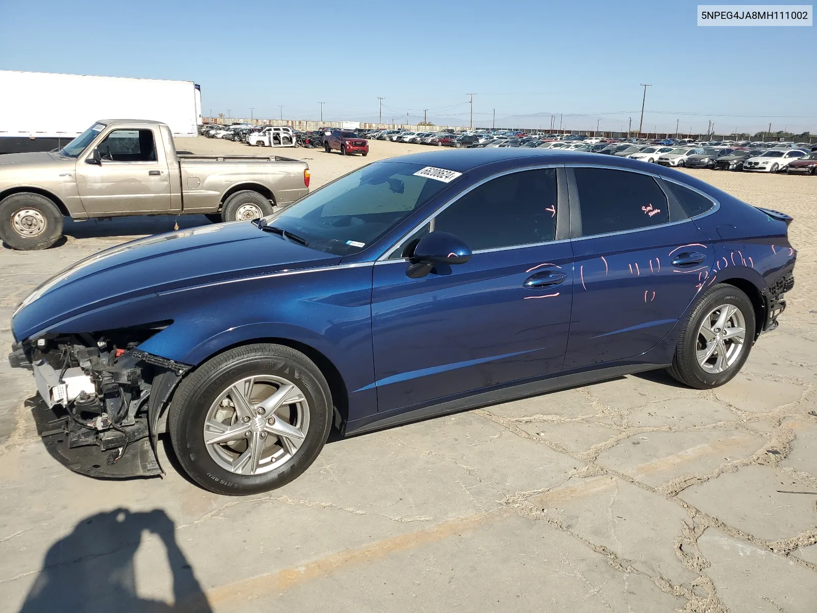 2021 Hyundai Sonata Se VIN: 5NPEG4JA8MH111002 Lot: 66208624