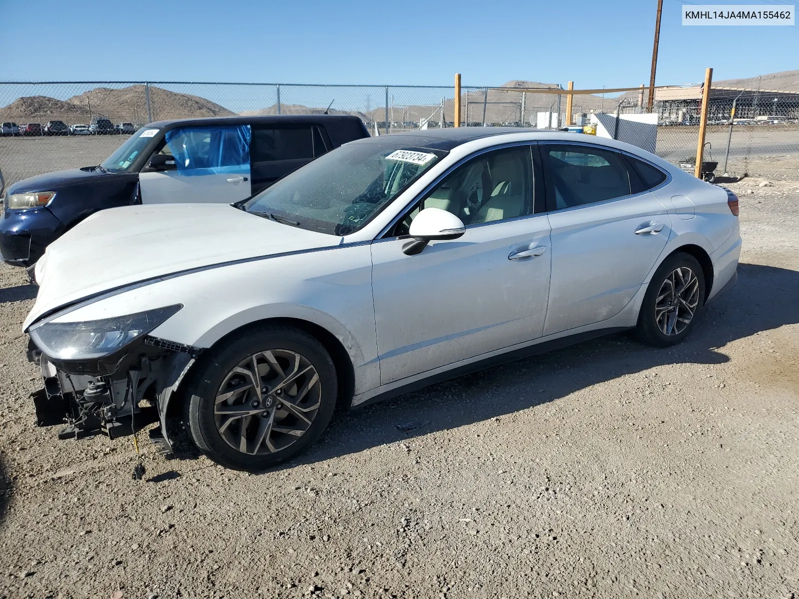 2021 Hyundai Sonata Sel VIN: KMHL14JA4MA155462 Lot: 67923734