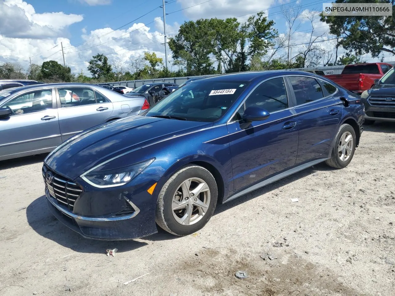 2021 Hyundai Sonata Se VIN: 5NPEG4JA9MH110666 Lot: 68448184