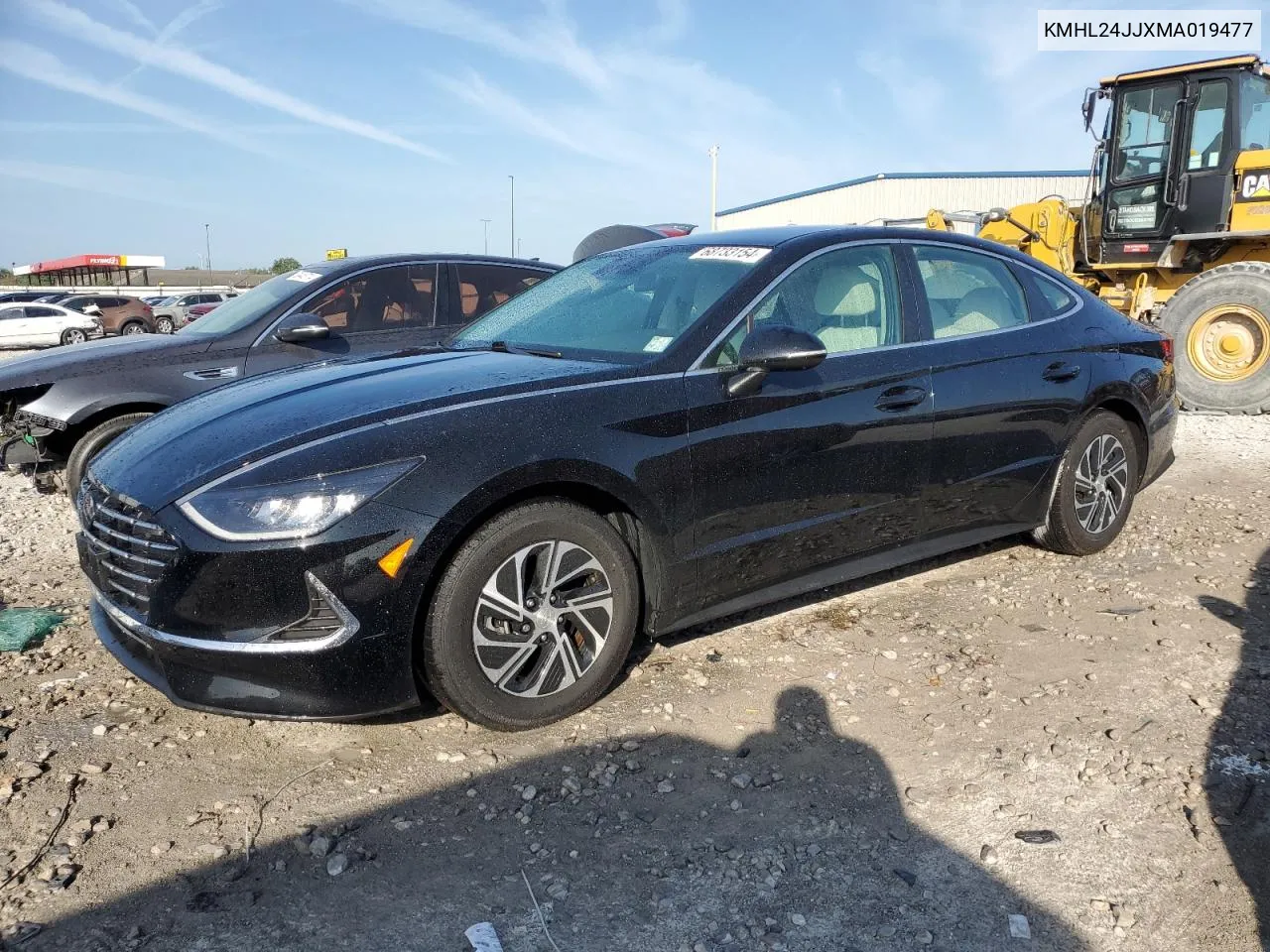 2021 Hyundai Sonata Hybrid VIN: KMHL24JJXMA019477 Lot: 68733154