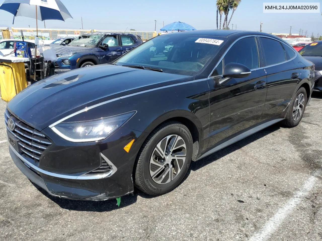 2021 Hyundai Sonata Hybrid VIN: KMHL24JJ0MA020590 Lot: 68940784