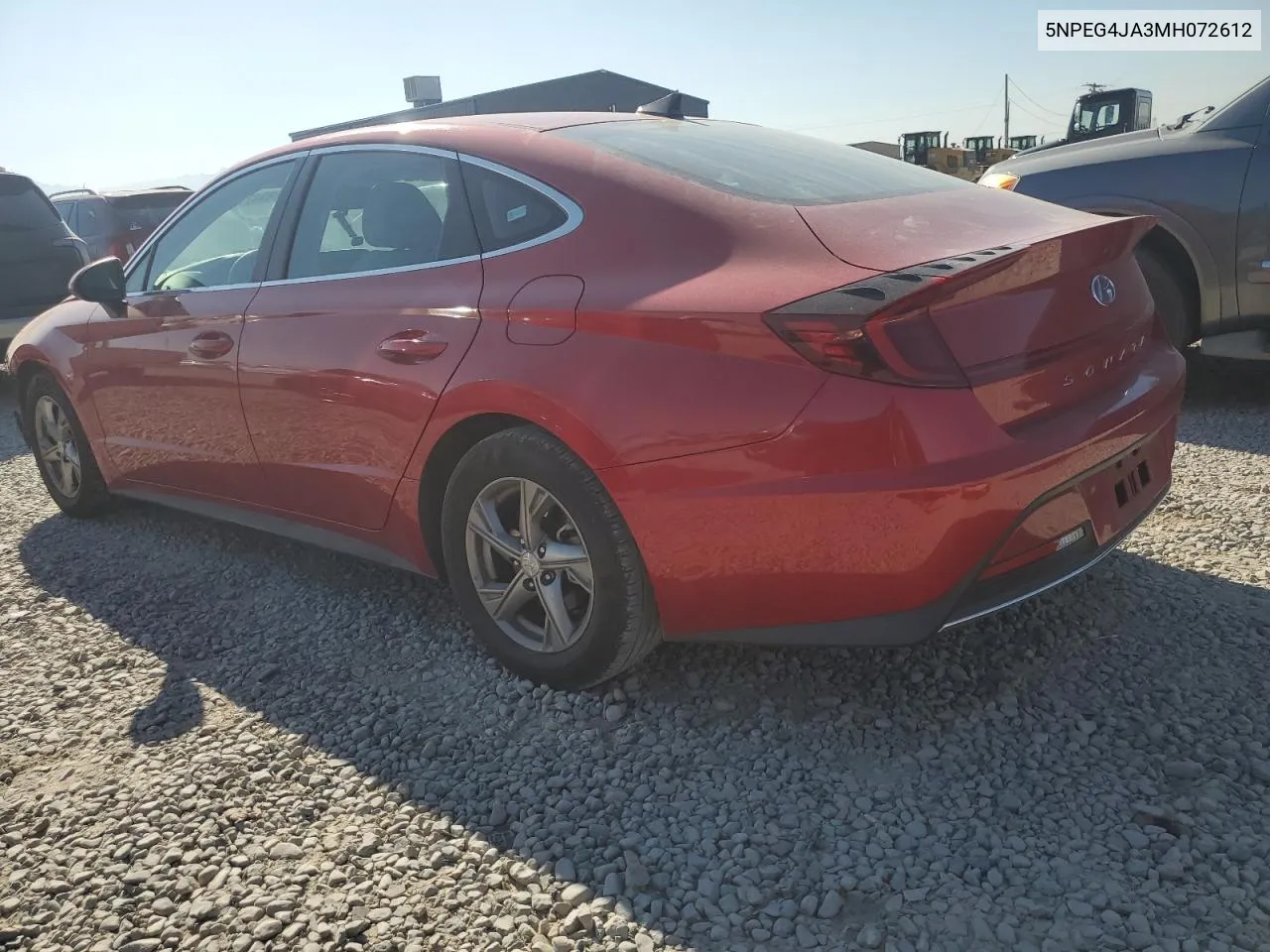 5NPEG4JA3MH072612 2021 Hyundai Sonata Se