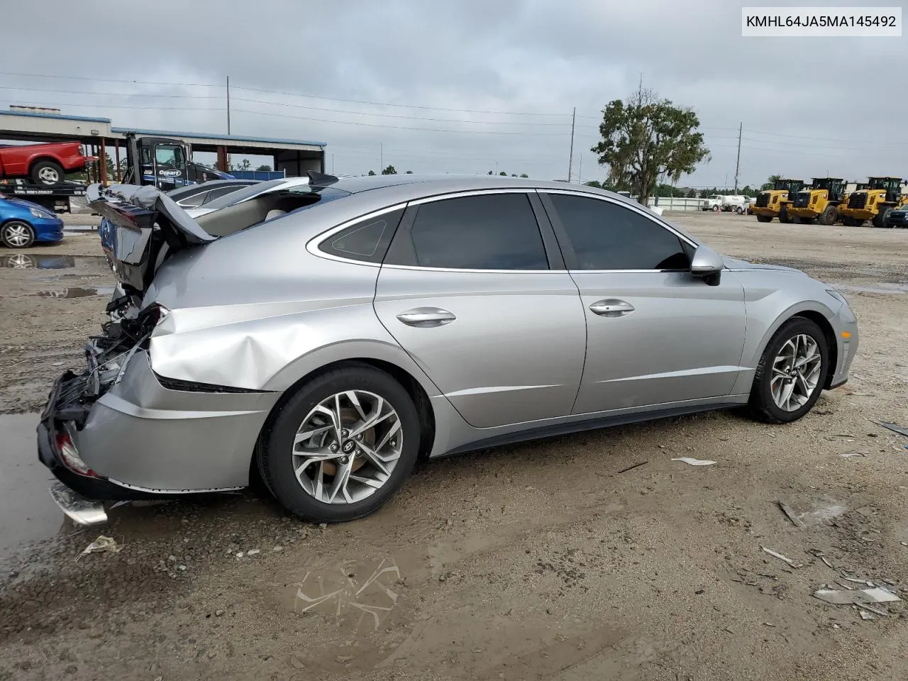 2021 Hyundai Sonata Sel VIN: KMHL64JA5MA145492 Lot: 69991734