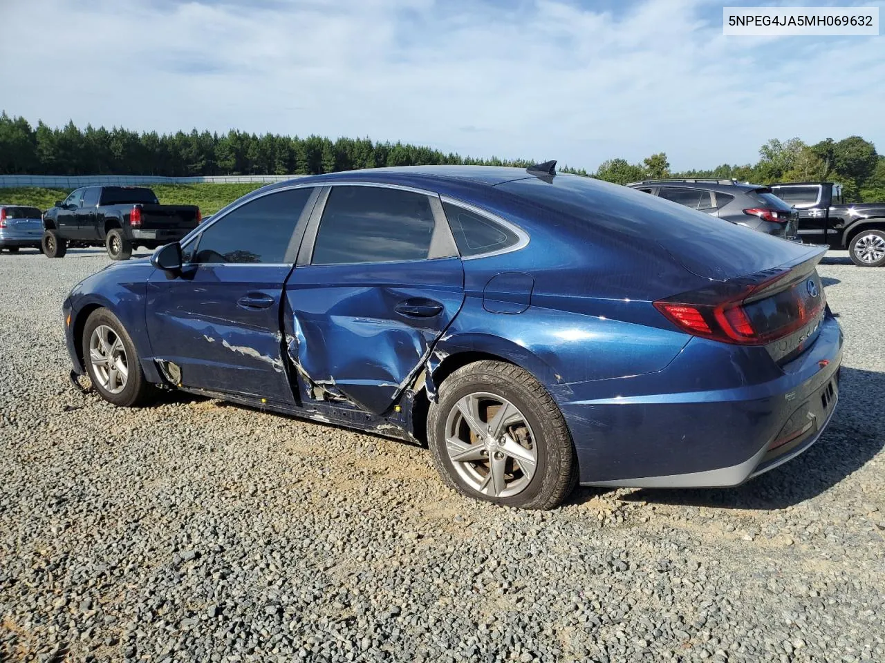 5NPEG4JA5MH069632 2021 Hyundai Sonata Se