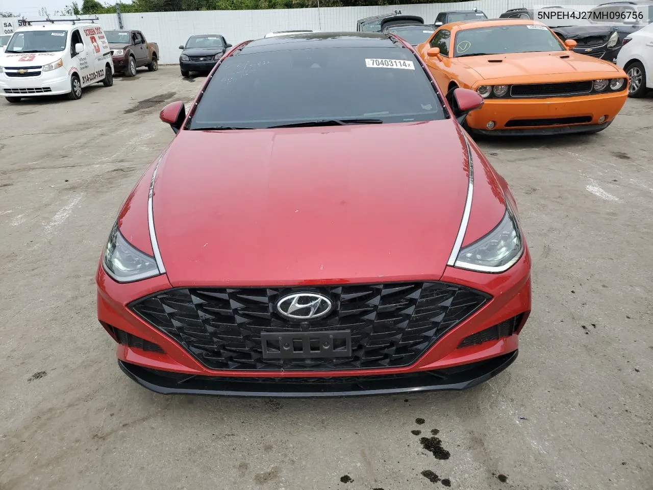 2021 Hyundai Sonata Limited VIN: 5NPEH4J27MH096756 Lot: 70403114