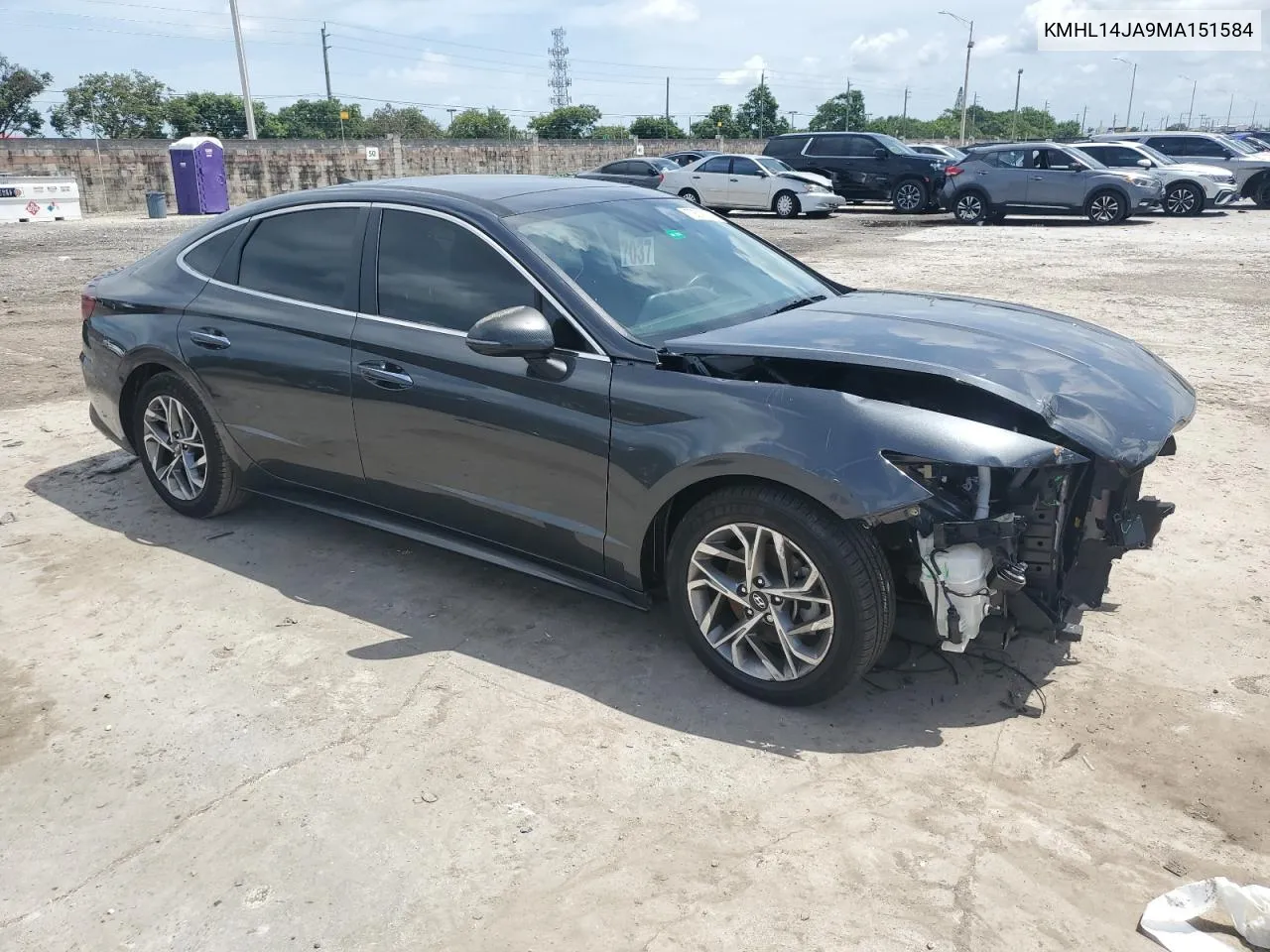 2021 Hyundai Sonata Sel VIN: KMHL14JA9MA151584 Lot: 70570214