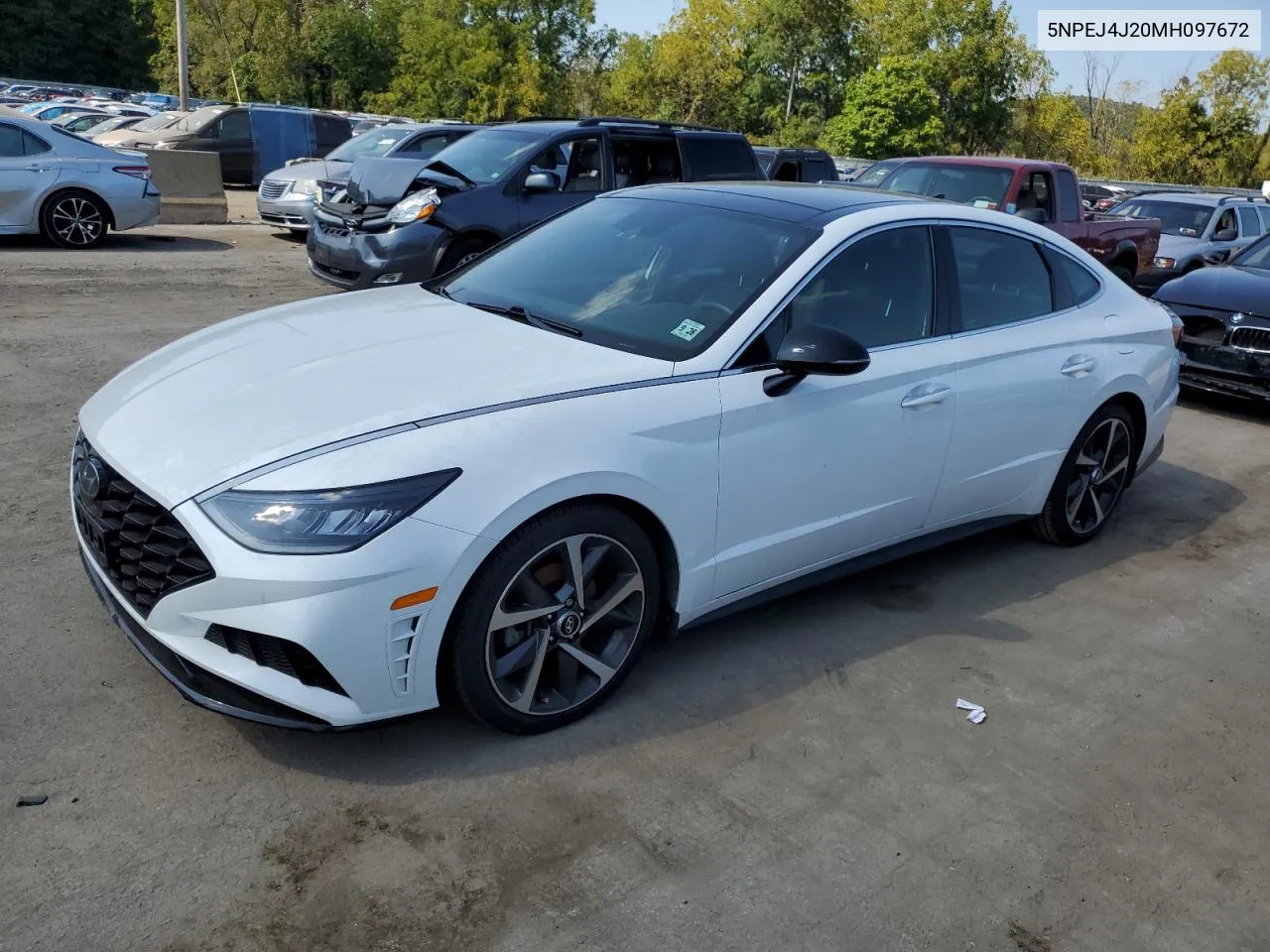 2021 Hyundai Sonata Sel Plus VIN: 5NPEJ4J20MH097672 Lot: 70619604