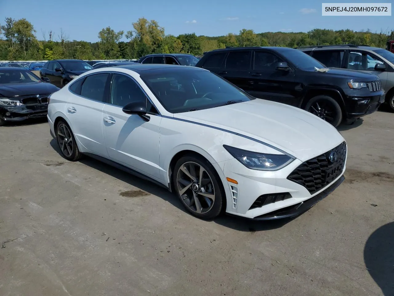 2021 Hyundai Sonata Sel Plus VIN: 5NPEJ4J20MH097672 Lot: 70619604