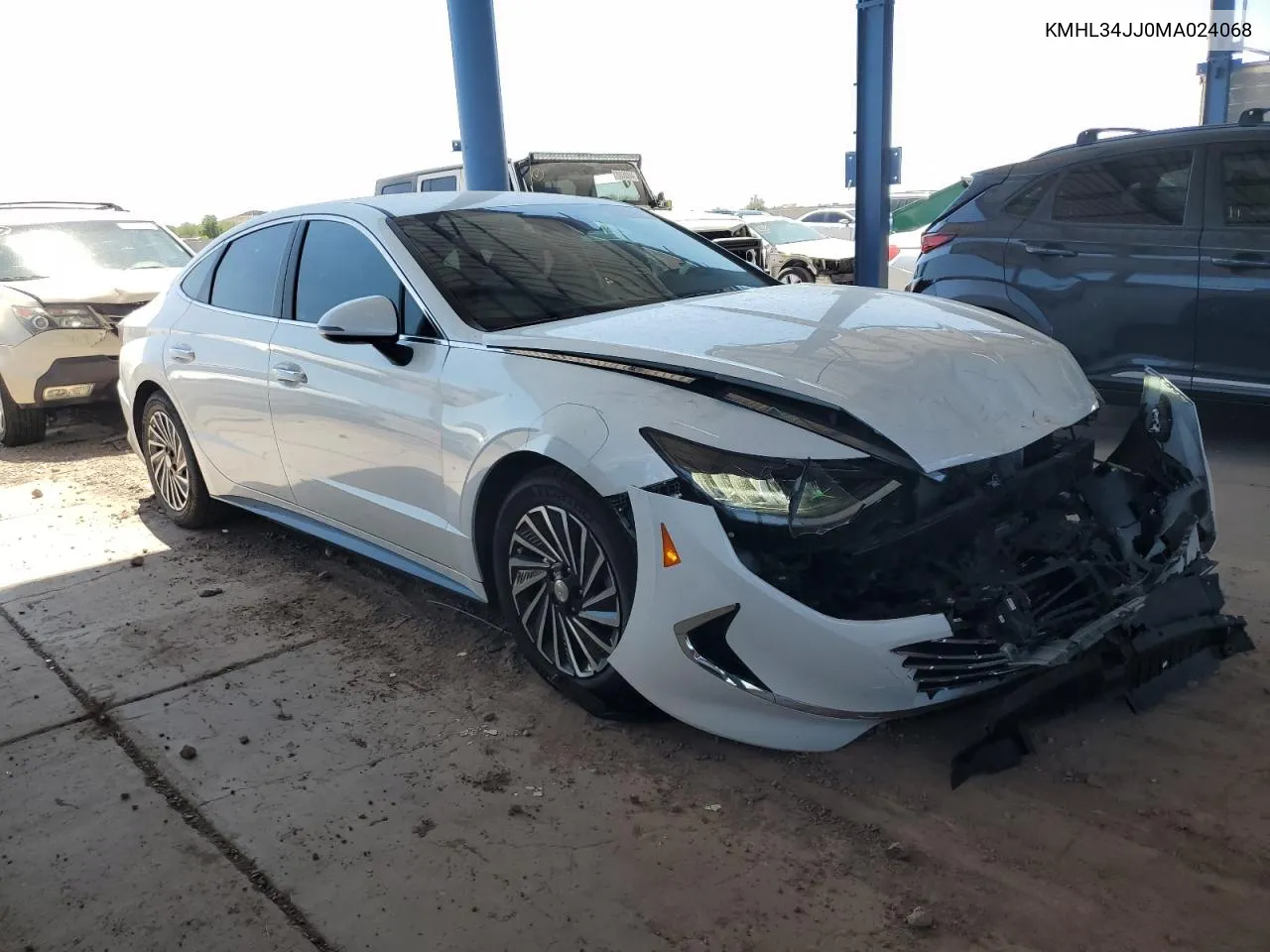 2021 Hyundai Sonata Hybrid VIN: KMHL34JJ0MA024068 Lot: 70810704