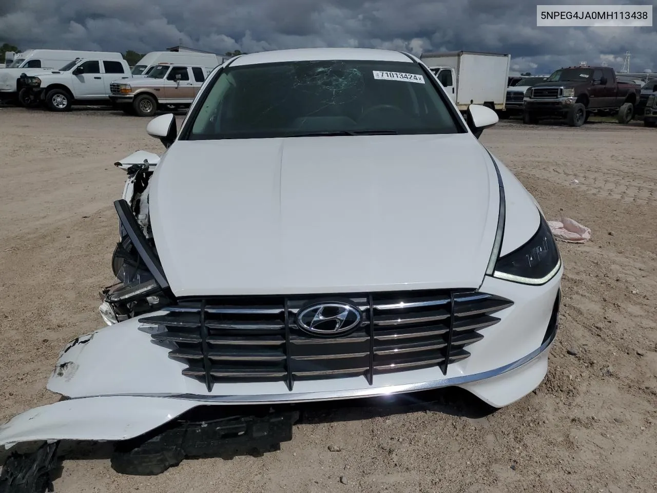 2021 Hyundai Sonata Se VIN: 5NPEG4JA0MH113438 Lot: 71013424