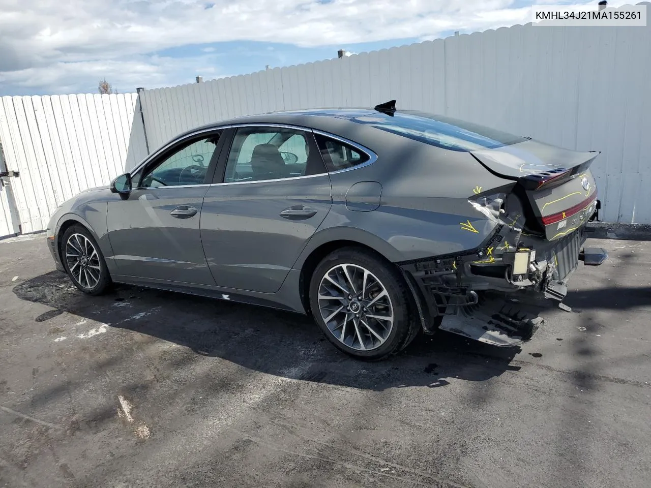 2021 Hyundai Sonata Limited VIN: KMHL34J21MA155261 Lot: 71196684