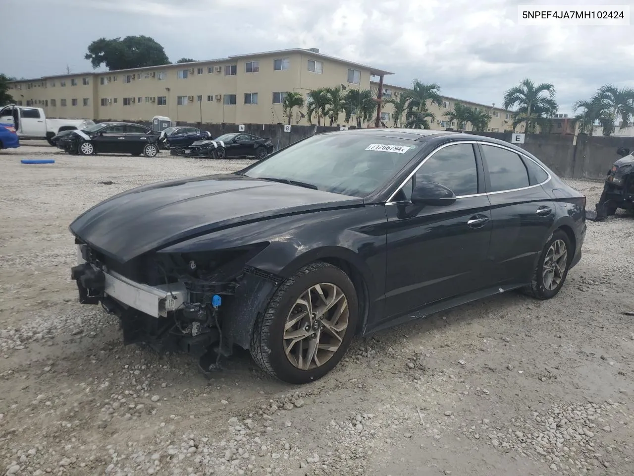 2021 Hyundai Sonata Sel VIN: 5NPEF4JA7MH102424 Lot: 71266794