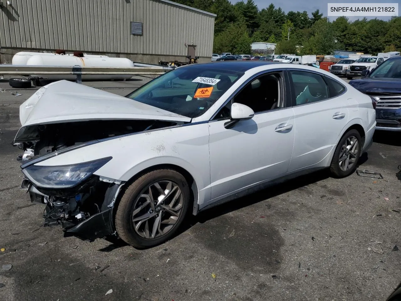 2021 Hyundai Sonata Sel VIN: 5NPEF4JA4MH121822 Lot: 71648354