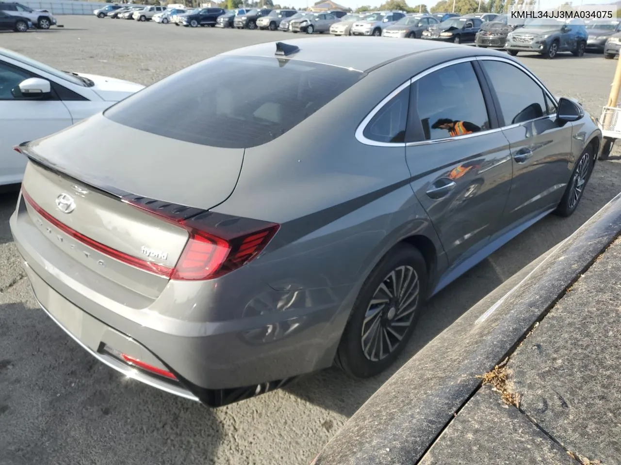 2021 Hyundai Sonata Hybrid VIN: KMHL34JJ3MA034075 Lot: 71675654