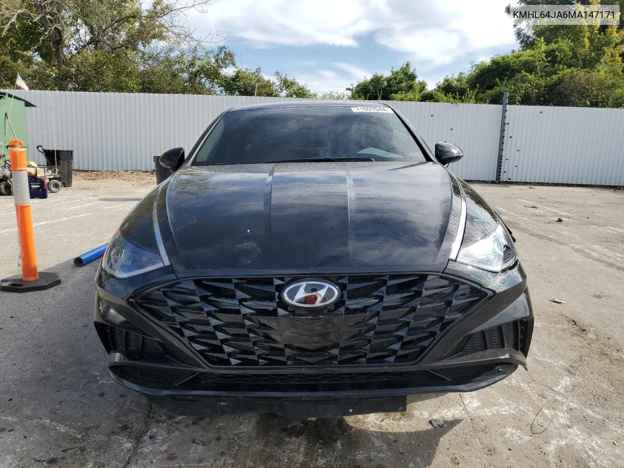 2021 Hyundai Sonata Sel VIN: KMHL64JA6MA147171 Lot: 71897044