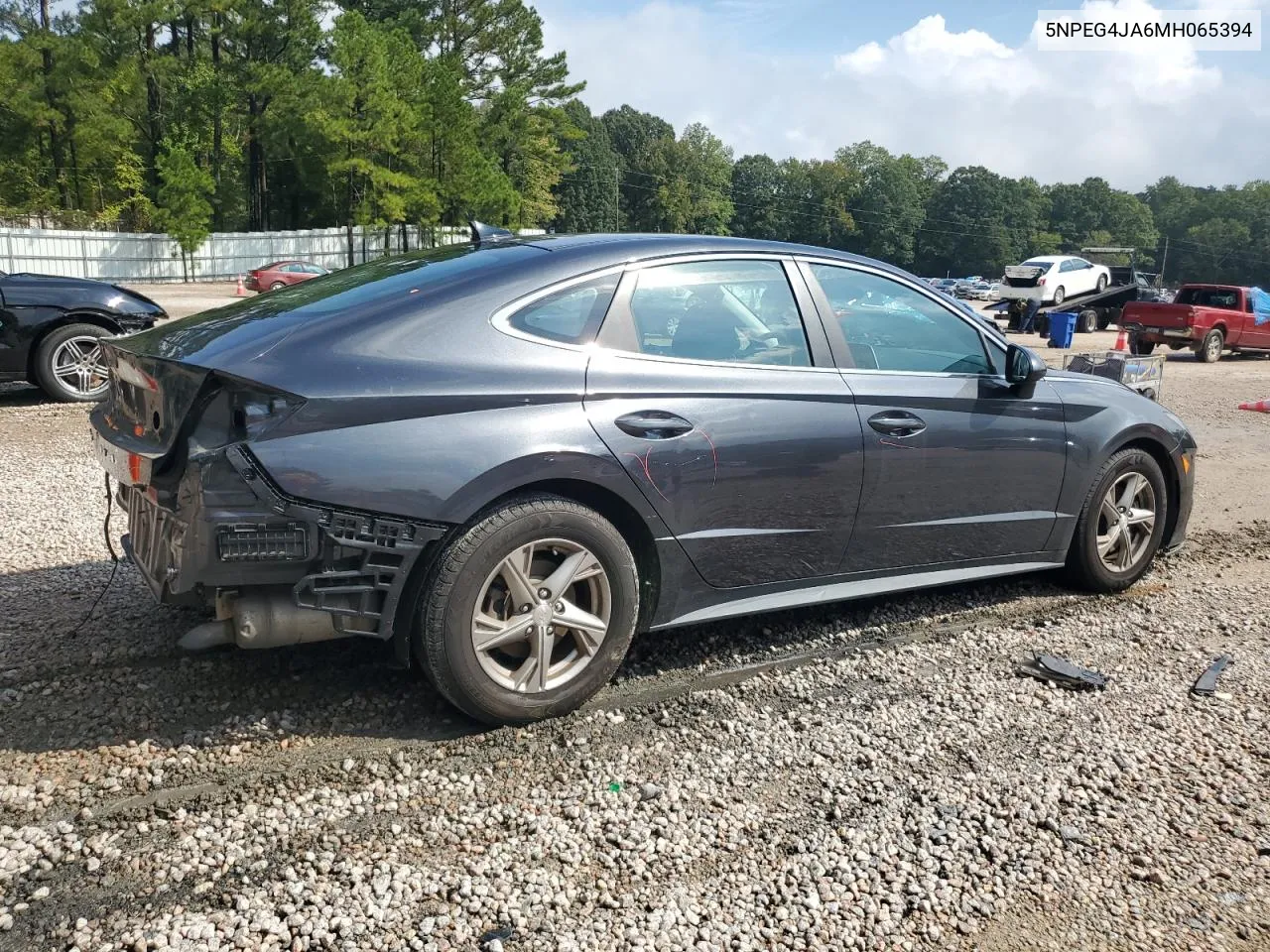 2021 Hyundai Sonata Se VIN: 5NPEG4JA6MH065394 Lot: 71931654