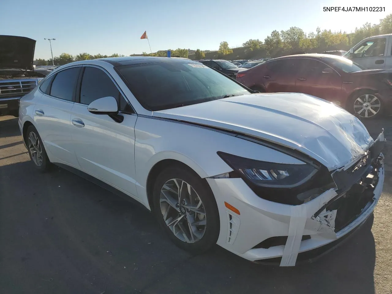 2021 Hyundai Sonata Sel VIN: 5NPEF4JA7MH102231 Lot: 72593194