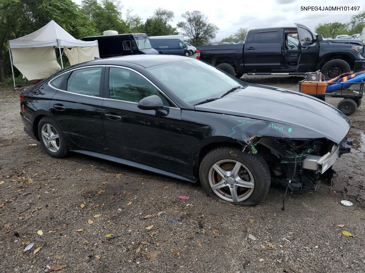 2021 Hyundai Sonata Se VIN: 5NPEG4JA0MH101497 Lot: 72783734