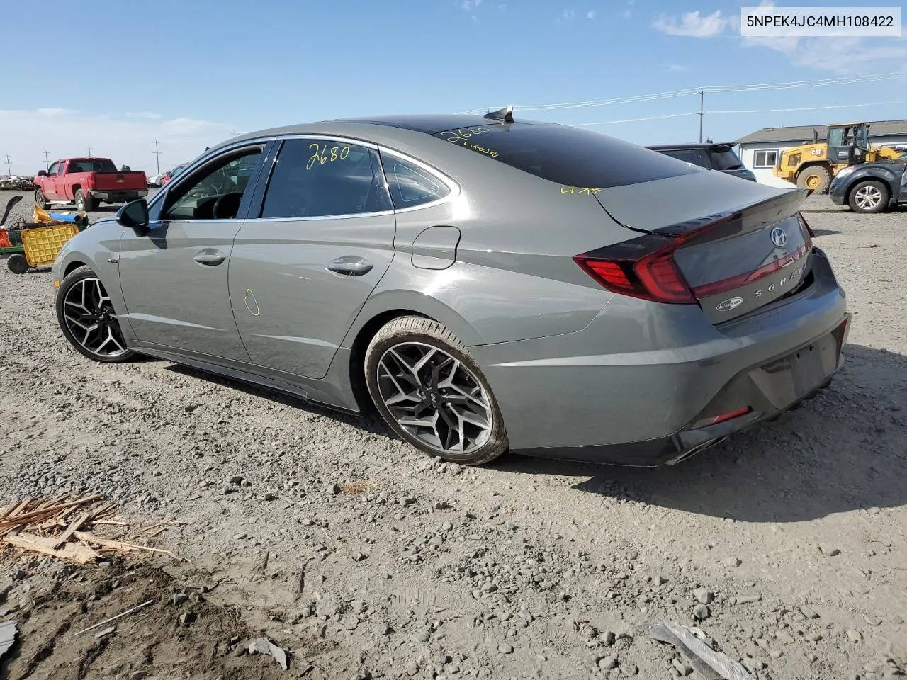 2021 Hyundai Sonata N Line VIN: 5NPEK4JC4MH108422 Lot: 73010754