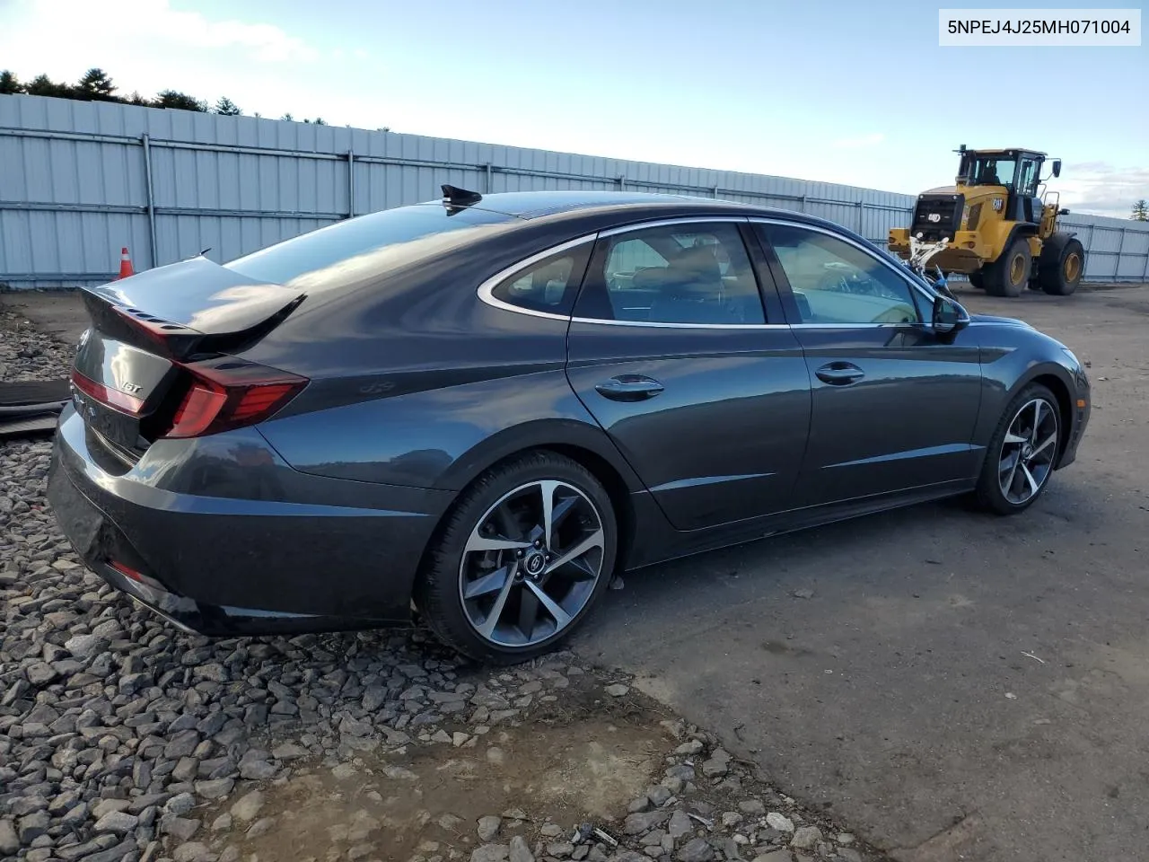 2021 Hyundai Sonata Sel Plus VIN: 5NPEJ4J25MH071004 Lot: 73466264