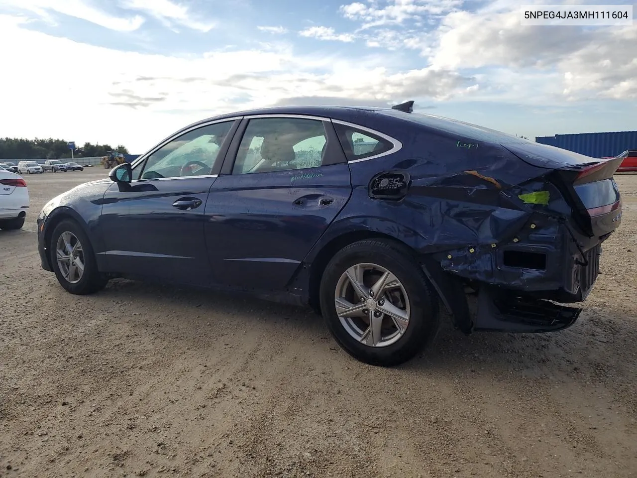 2021 Hyundai Sonata Se VIN: 5NPEG4JA3MH111604 Lot: 73775584