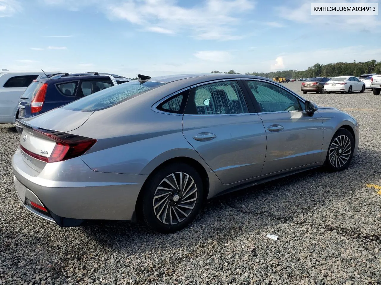 KMHL34JJ6MA034913 2021 Hyundai Sonata Hybrid