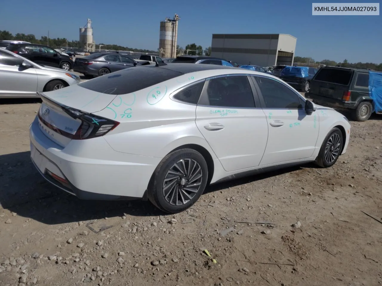 2021 Hyundai Sonata Hybrid VIN: KMHL54JJ0MA027093 Lot: 73969614