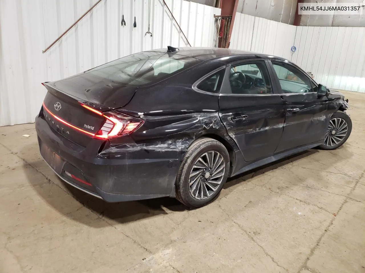 2021 Hyundai Sonata Hybrid VIN: KMHL54JJ6MA031357 Lot: 74008424